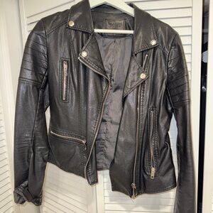 BLANK NYC Women's Moto  Faux Leather Jacket